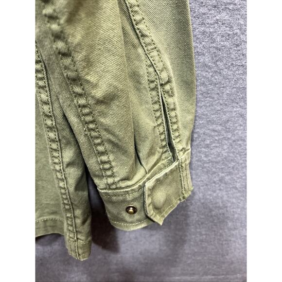 Madewell Utility Jacket Military Field Fleet Full Zip Olive Green Womens Size XS - Picture 7 of 12